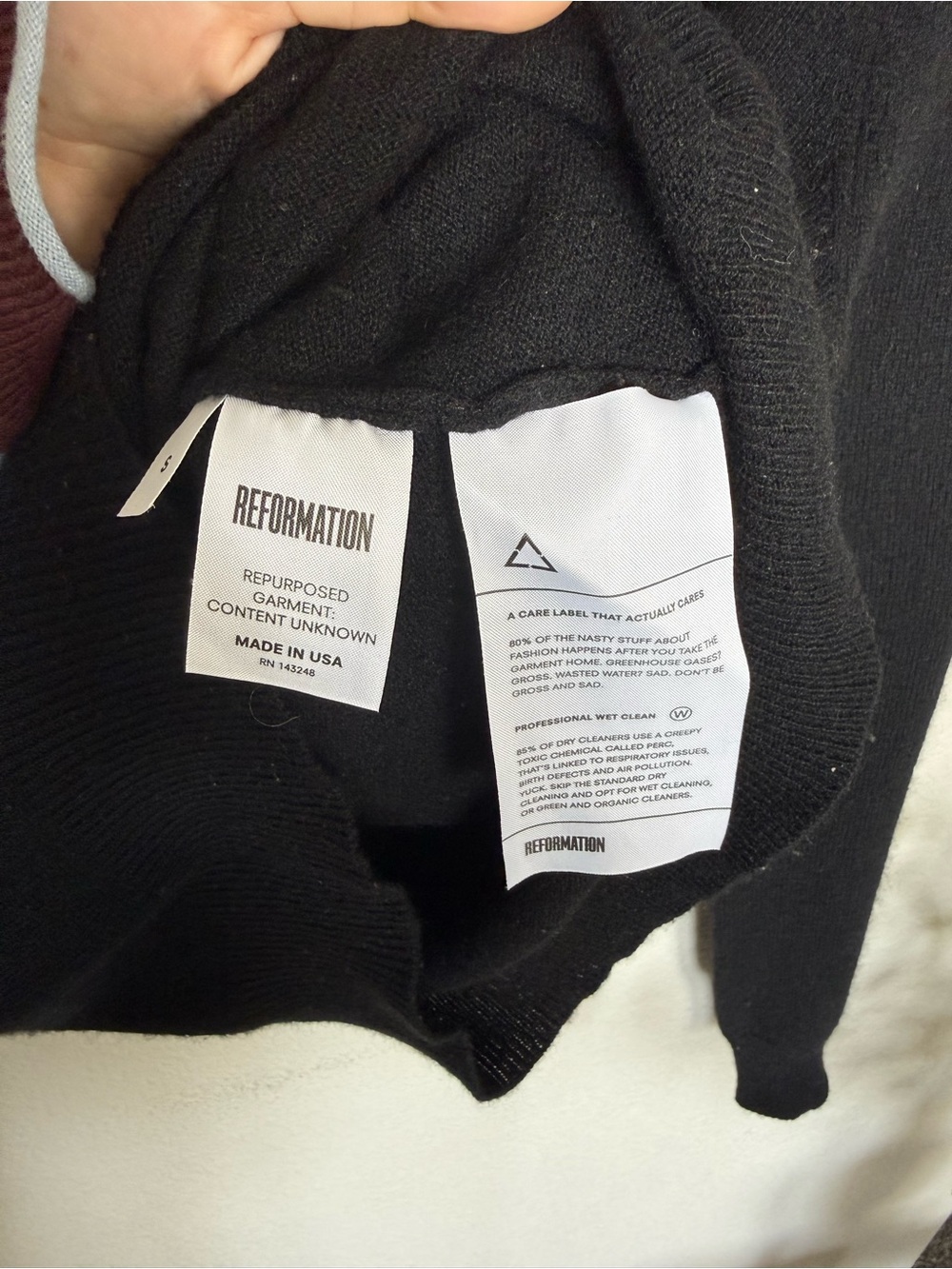 🍂NWOT Reformation Black Slim Turtleneck Sweater